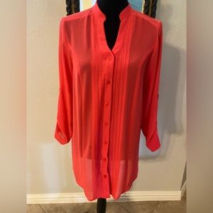 Sugarmint Coral Blouse, Size M